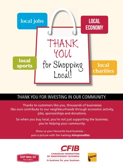 Shop Small Biz Thank You Poster
