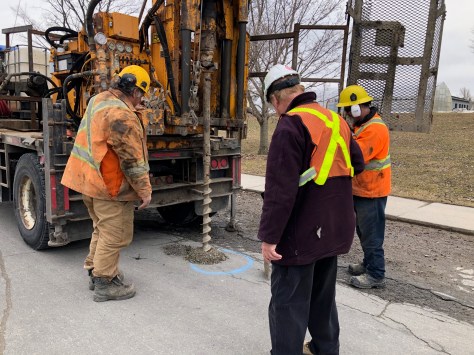 Bedford St bore holes
