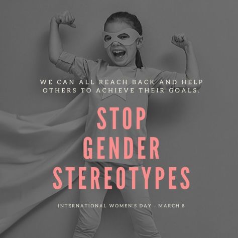 Grey Pink Girl Power Women's Rights Social Media Graphics