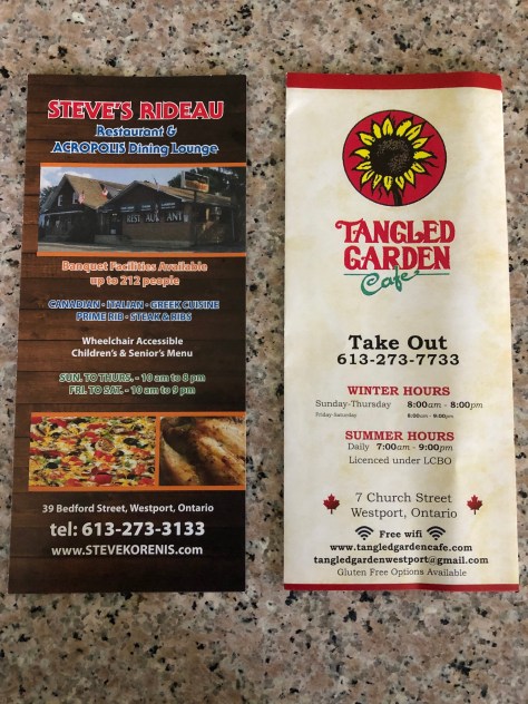 Steve's &amp; TG menus