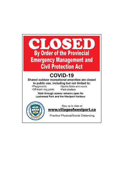 Westport parks closed jepg