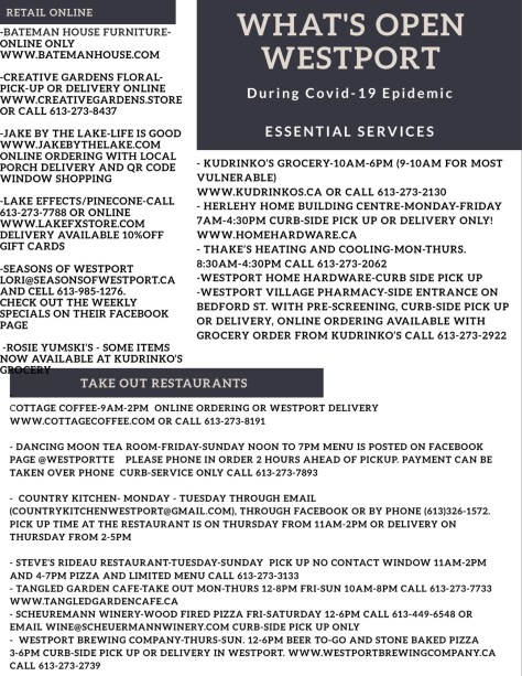 What's Open Westport