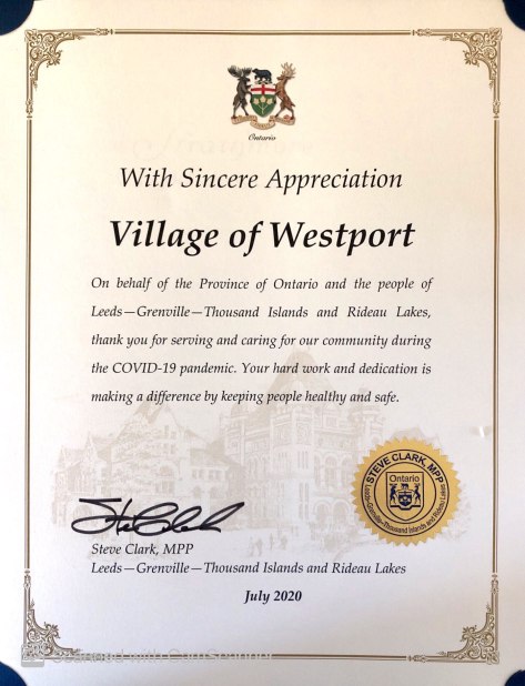 appreciation from MPP